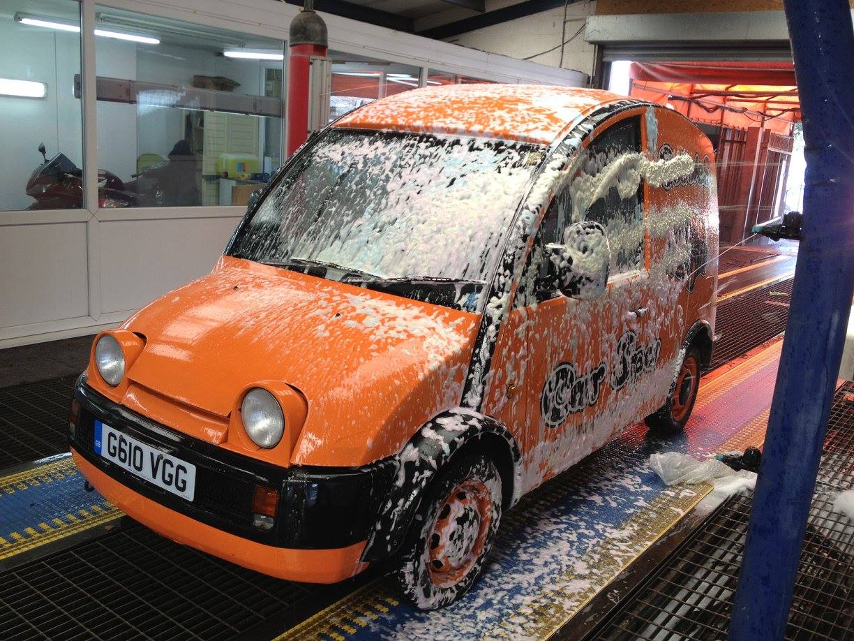 Foam wash at Bubbles Car Spa tunnel