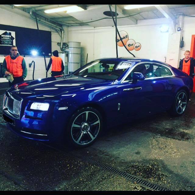 Rolls-Royce being detailed at Bubbles Car Spa